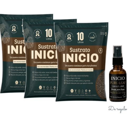 Sustrato INICIO 10 L - Pack de 3 bolsas ENVIO GRATIS +REGALO