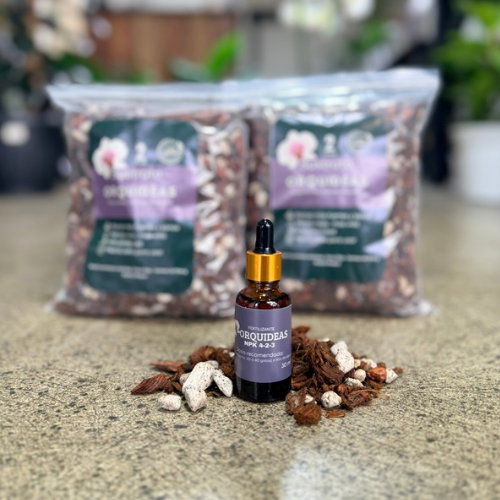 KIT 2 SUSTRATOS ORQUIDEA + FERTILIZANTE 30ml
